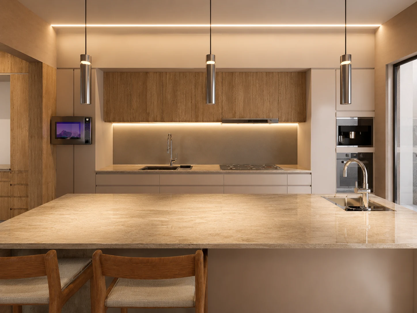 Segundo render de cocina de Casa Pom
